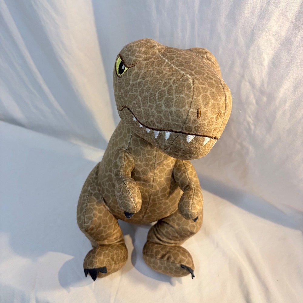 Jurassic World Dominion Plush T-Rex Brown‎ Scale Pattern Soft Toy OS